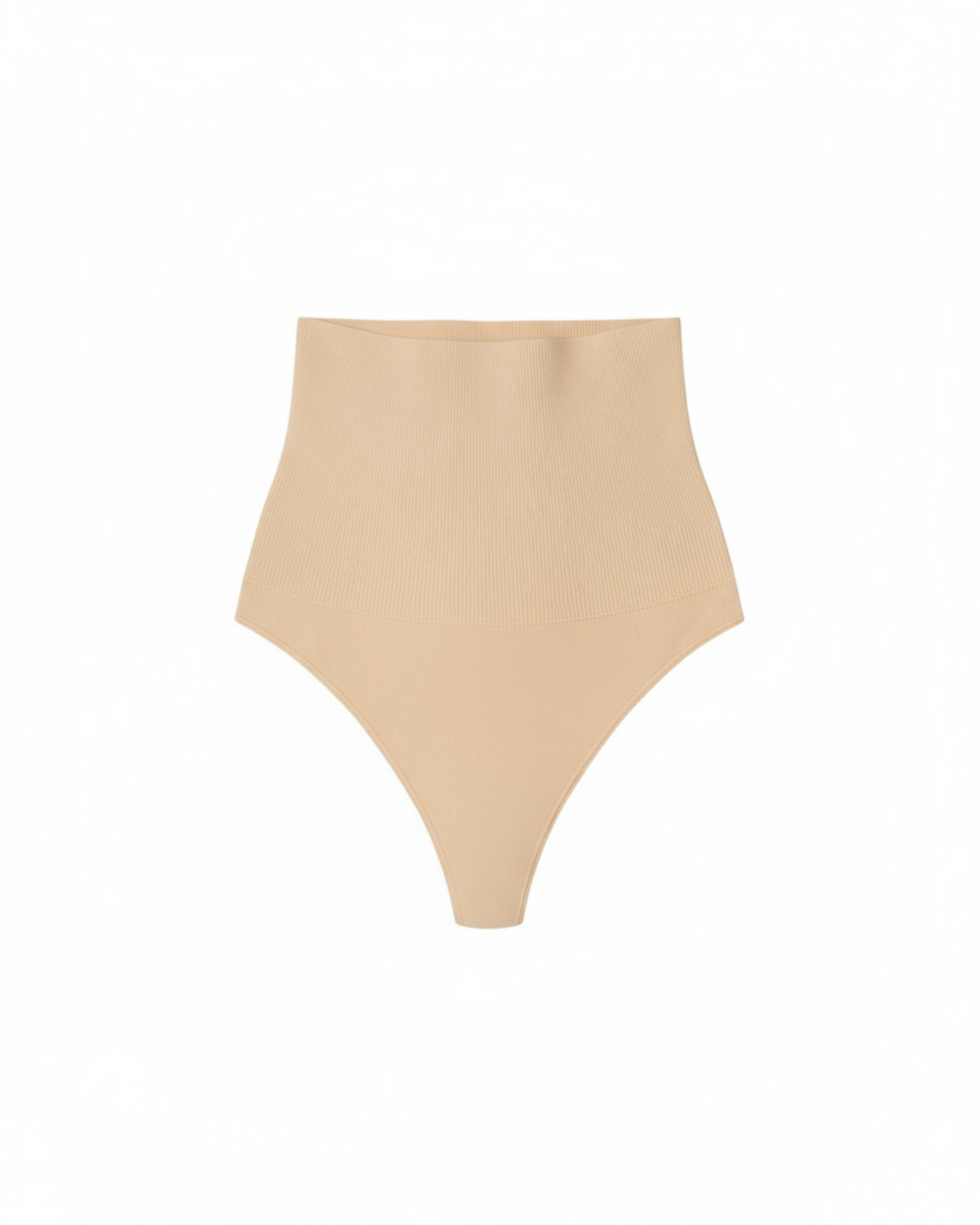 Fitted Seamless Midi Casual Shapewear - Nude