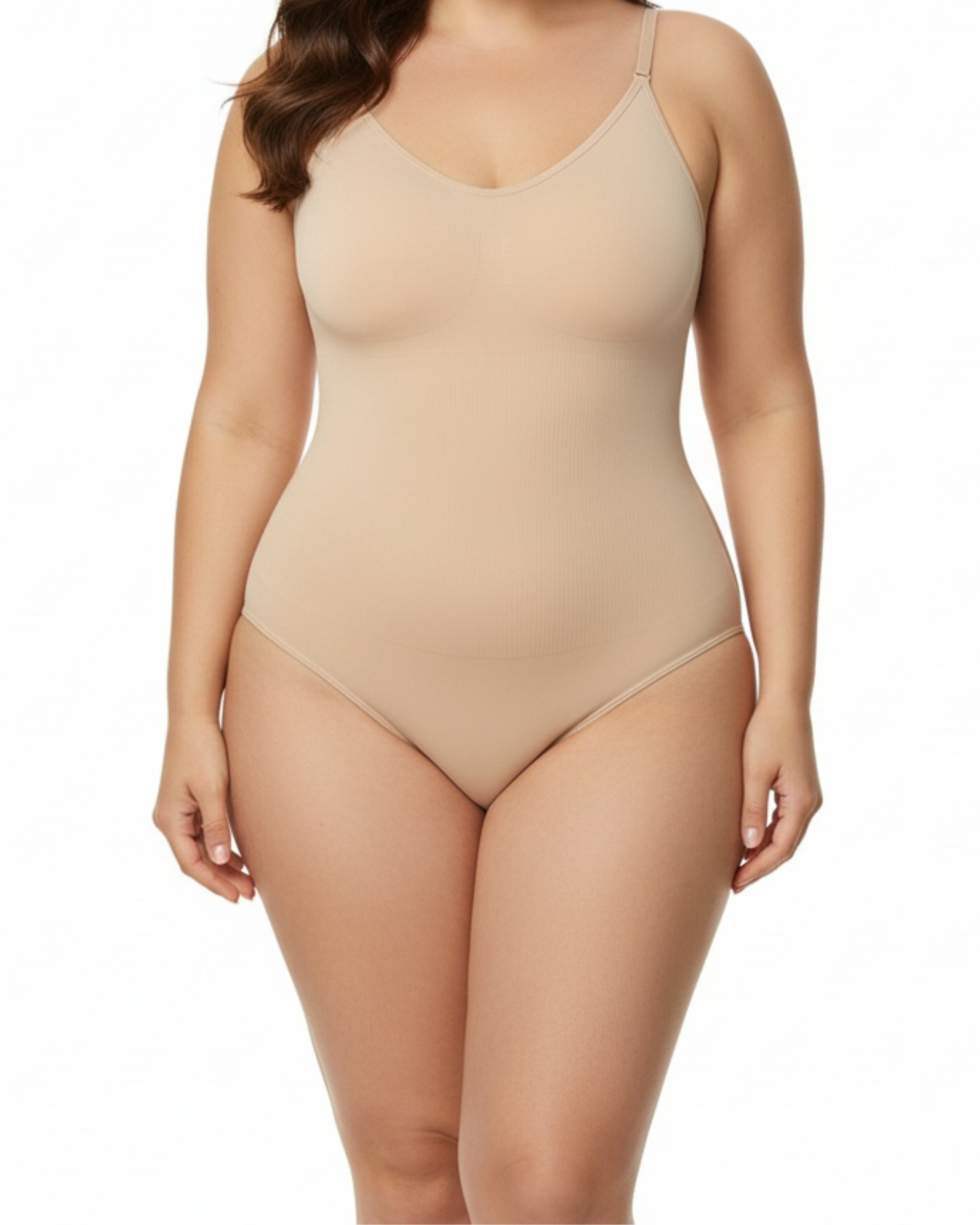 Snatched Seamless Fitted Midi Casual Bodysuit - Black